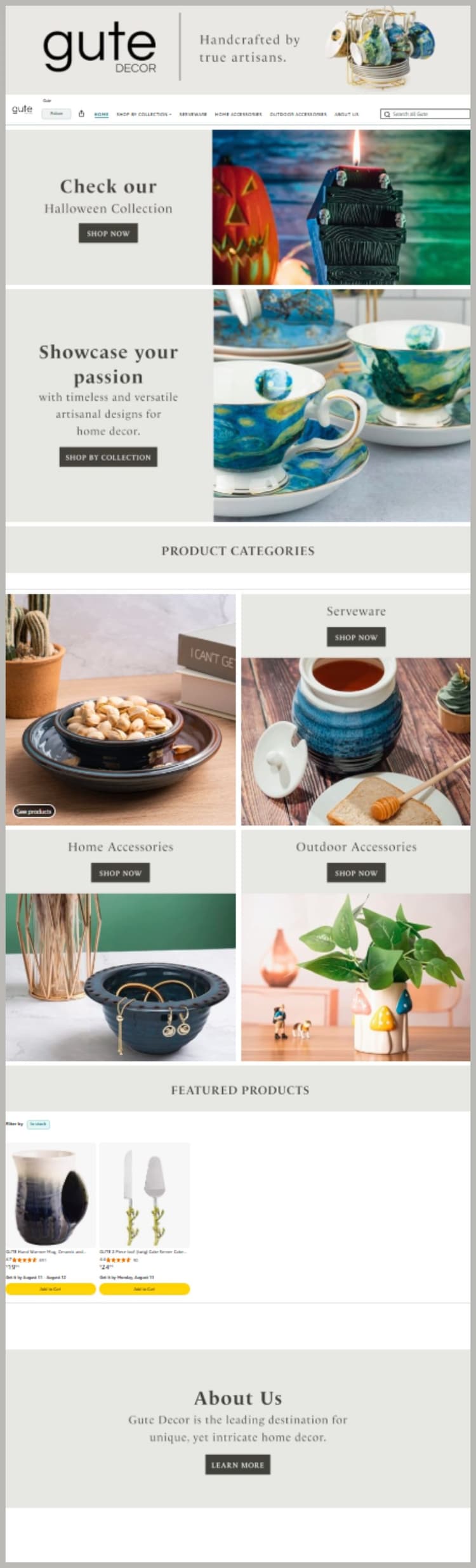 Brand Storefront Example 5